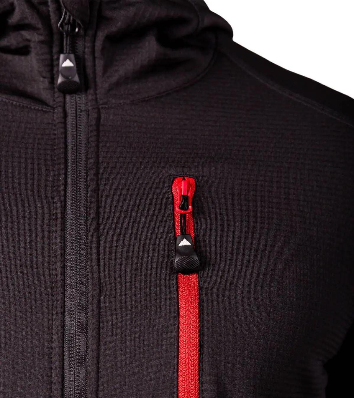 Casaco de Forro Polar Respirável de Montanha Raptor Jacket Homem Vermelho 3/5