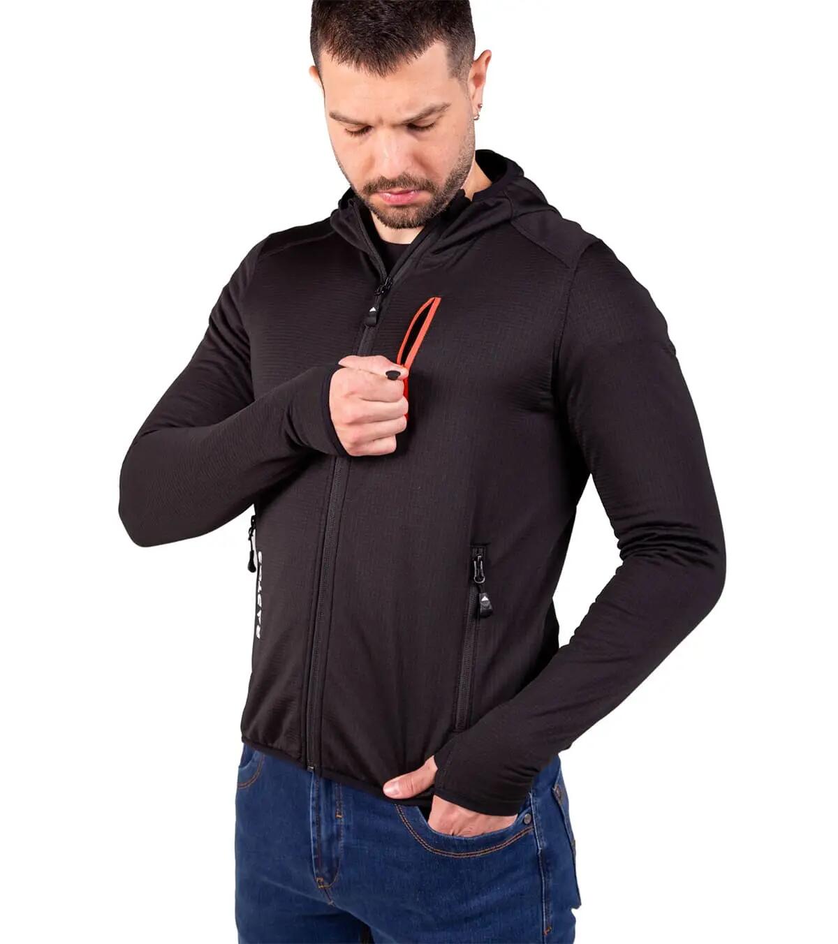 Casaco de Forro Polar Respirável de Montanha Raptor Jacket Homem Vermelho 2/5