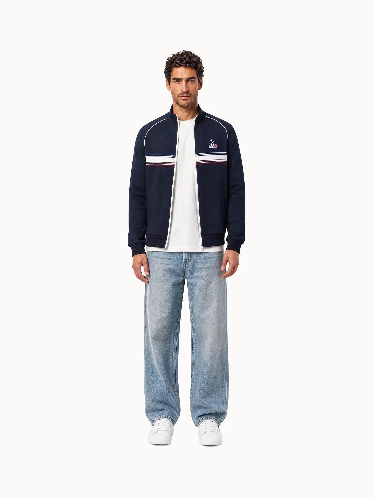Veste zippée en double face avec bande rayée Tricolores 5/5