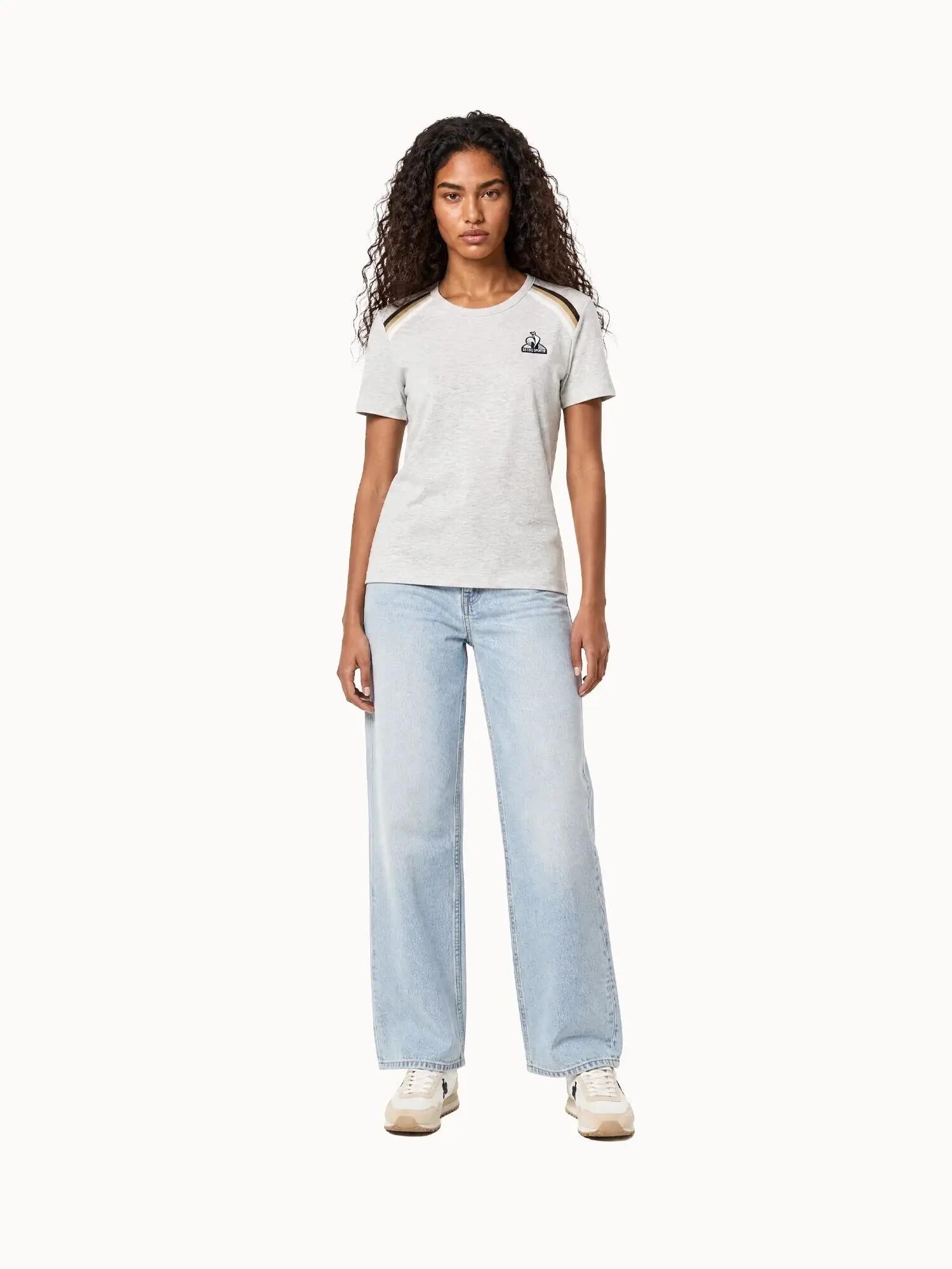 T-shirt en jersey de coton avec bandes rayées épaules Heritage 5/5