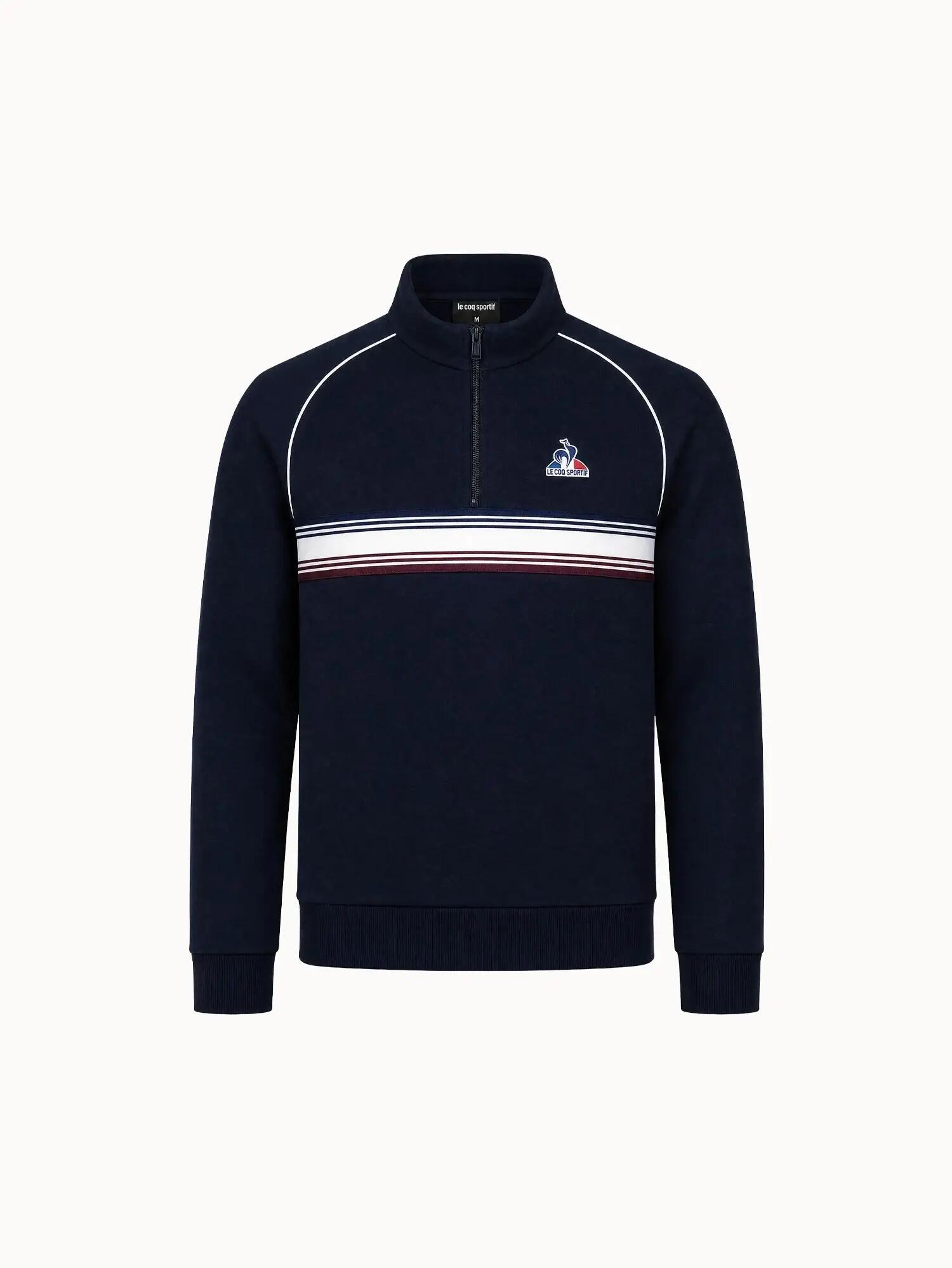 Felpa con cerniera a metà Le Coq Sportif Tri 2/5