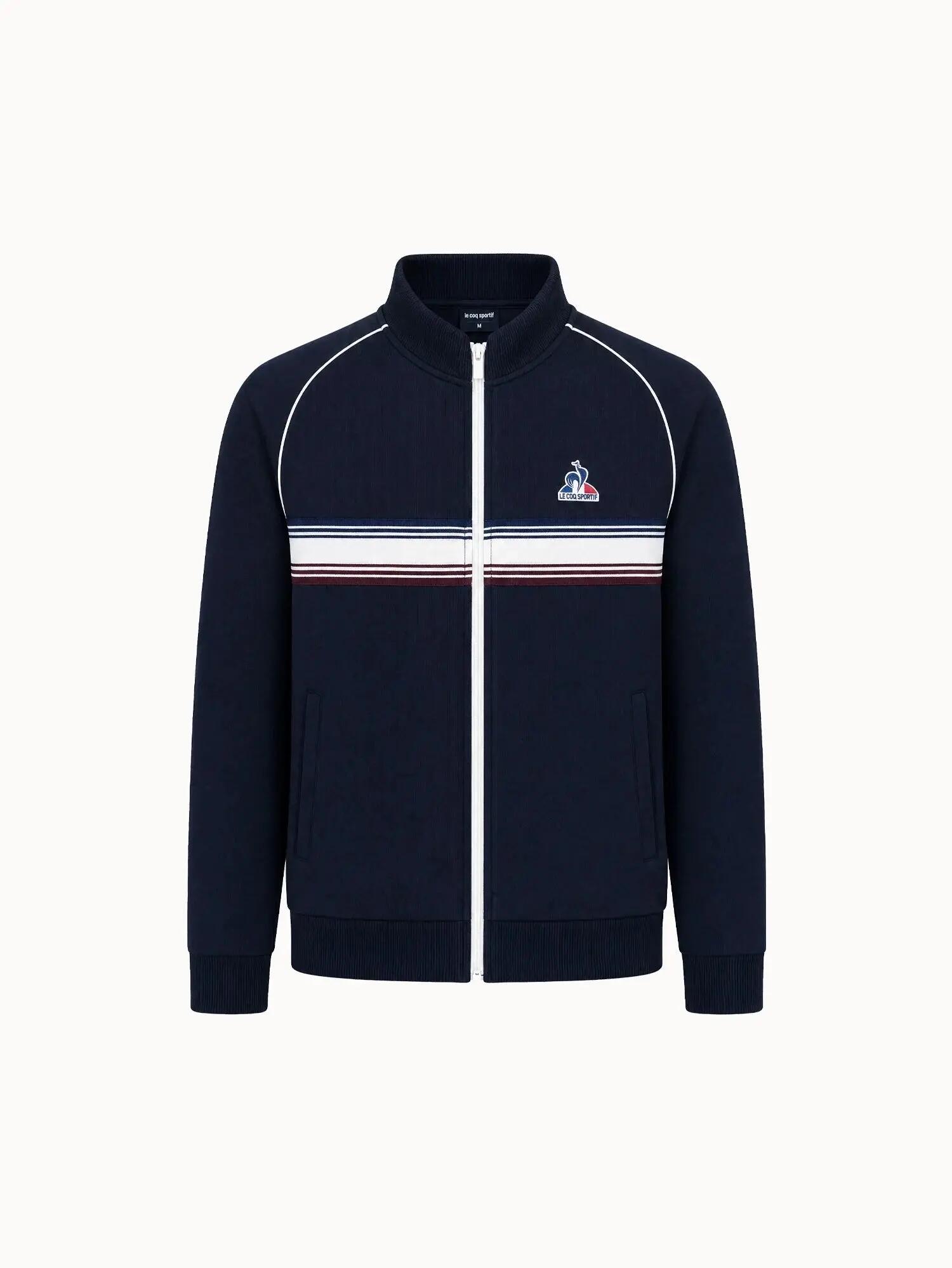 Veste zippée en double face avec bande rayée Tricolores 2/5