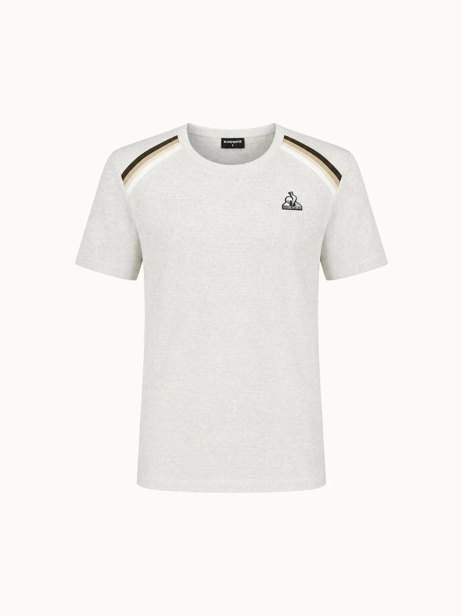 T-shirt en jersey de coton avec bandes rayées épaules Heritage 2/5