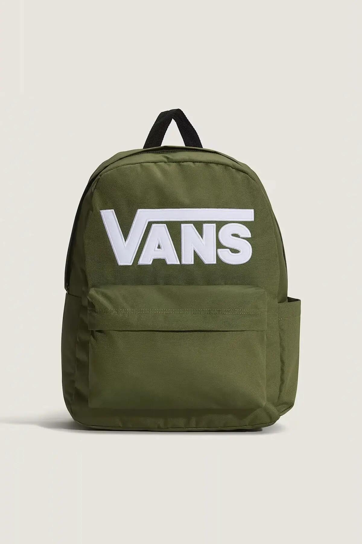 Mochila Verde Vans Old Skool Drop V Green - Diseño Icónico, Espaciosa y Duradera 5/5