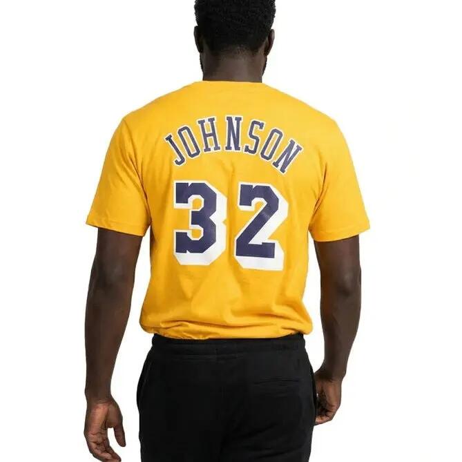 T-shirt Mitchell & Ness Magic J Yellow 6/6