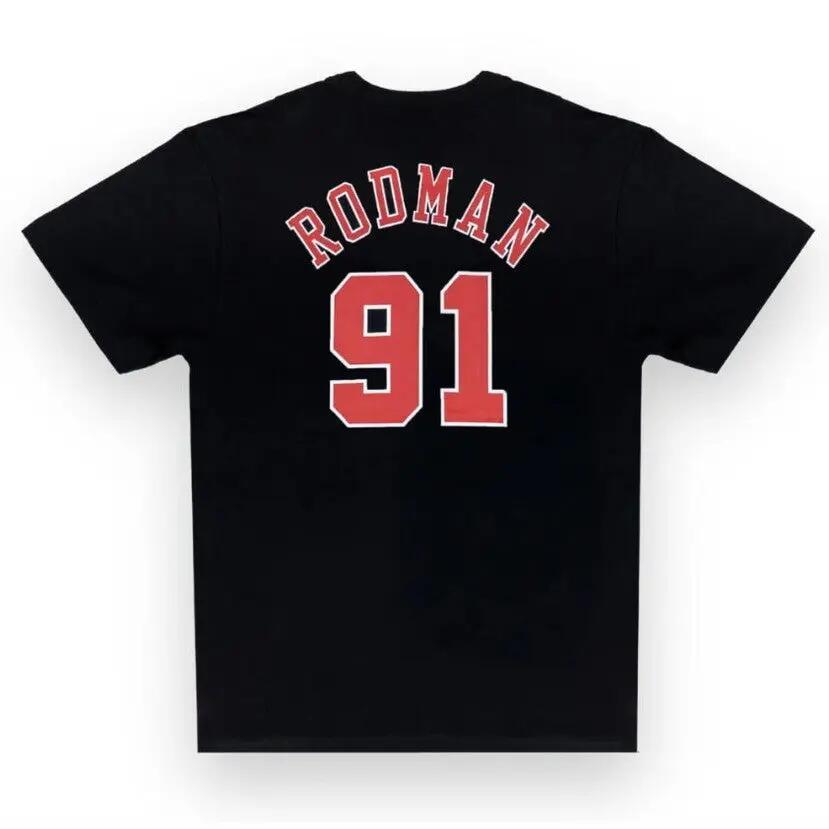 T-shirt Mitchell & Ness Rodman  black 4/6