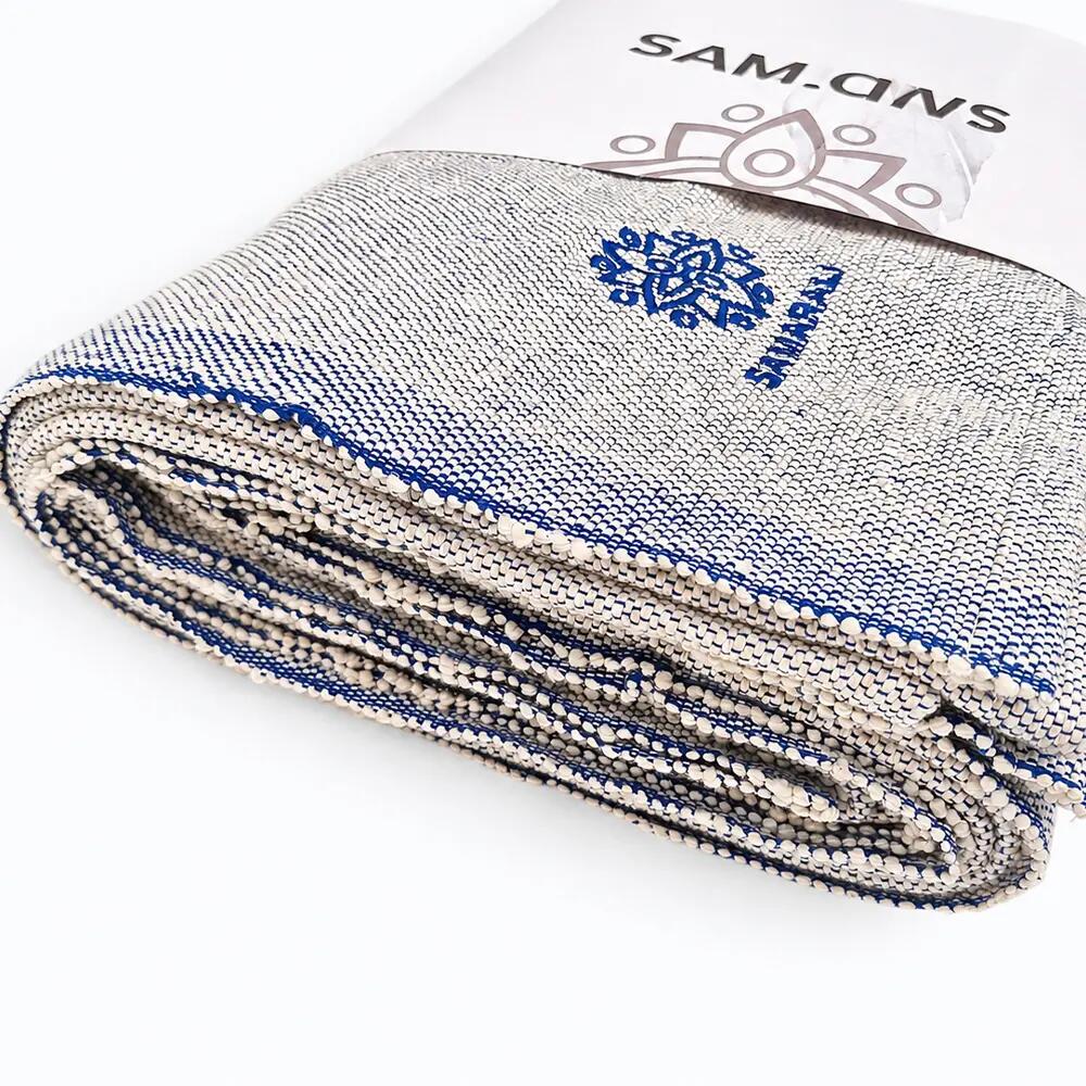 Samarali Couverture de yoga en coton biologique - 200 x 150 cm 3/7
