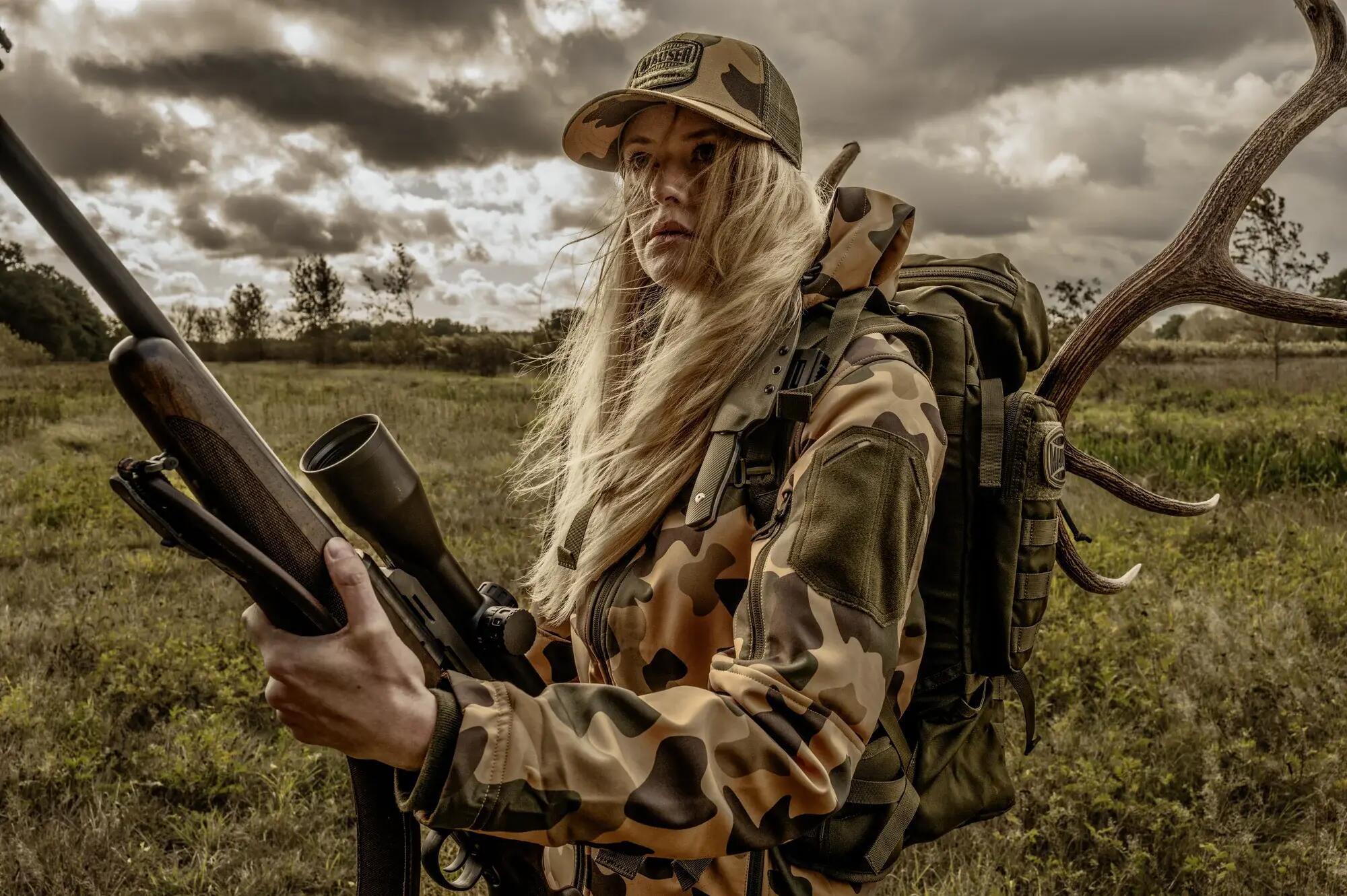 Jachtjas softshell Tornado voor heren - Camo 5/6