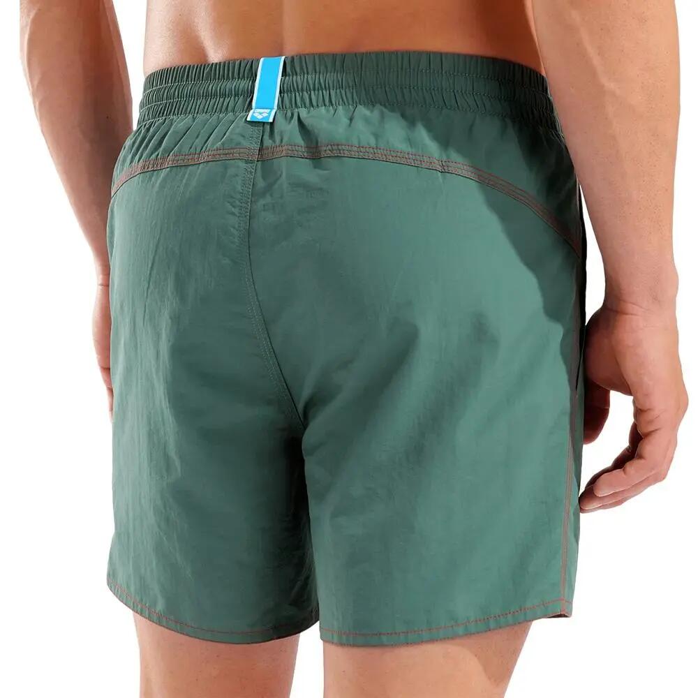 Costume da bagno uomo Arena Bywayx corto Kaki/Rosso 3/3