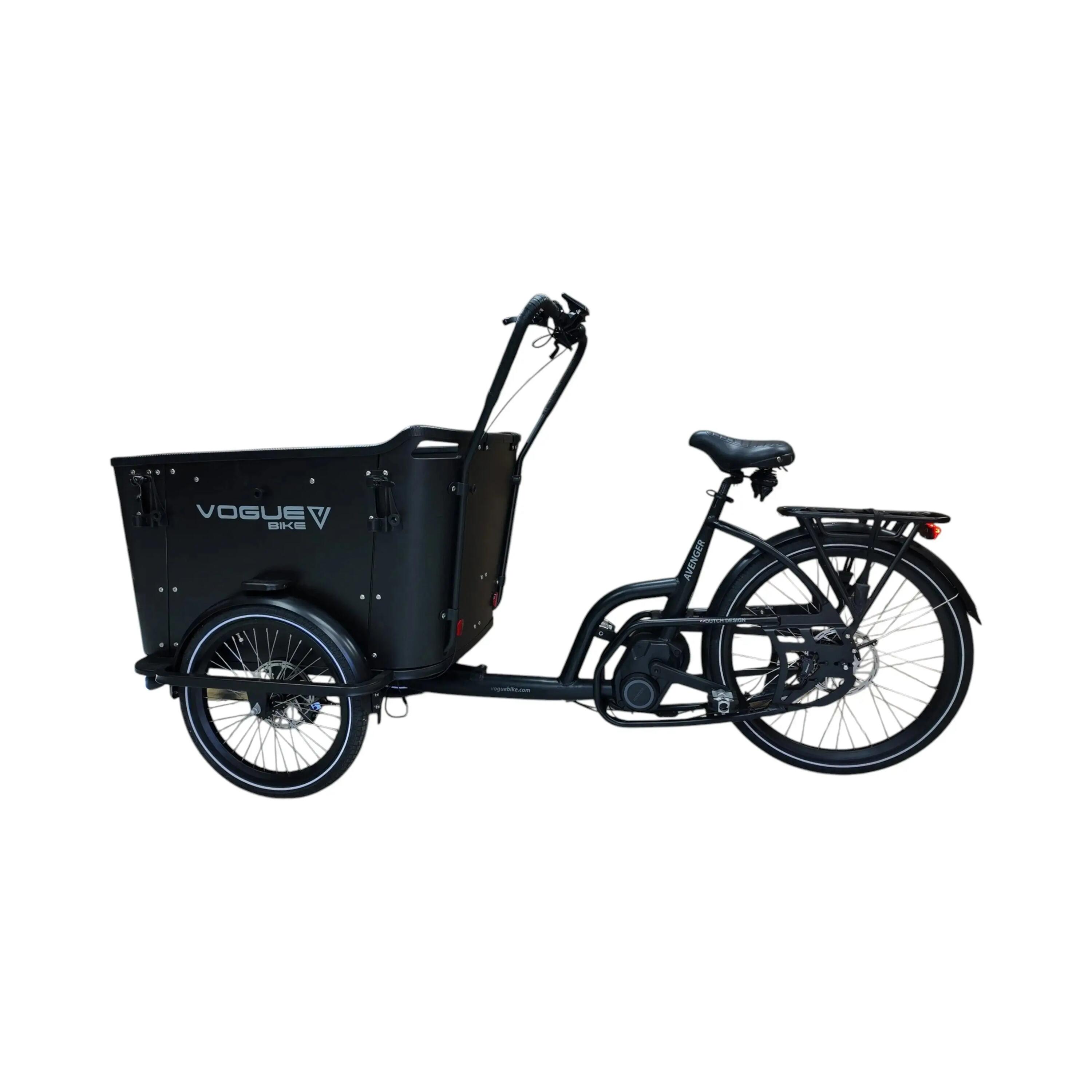 Vélo cargo électrique moteur central 110 Nm – Vogue Avenger noir mat 3/5