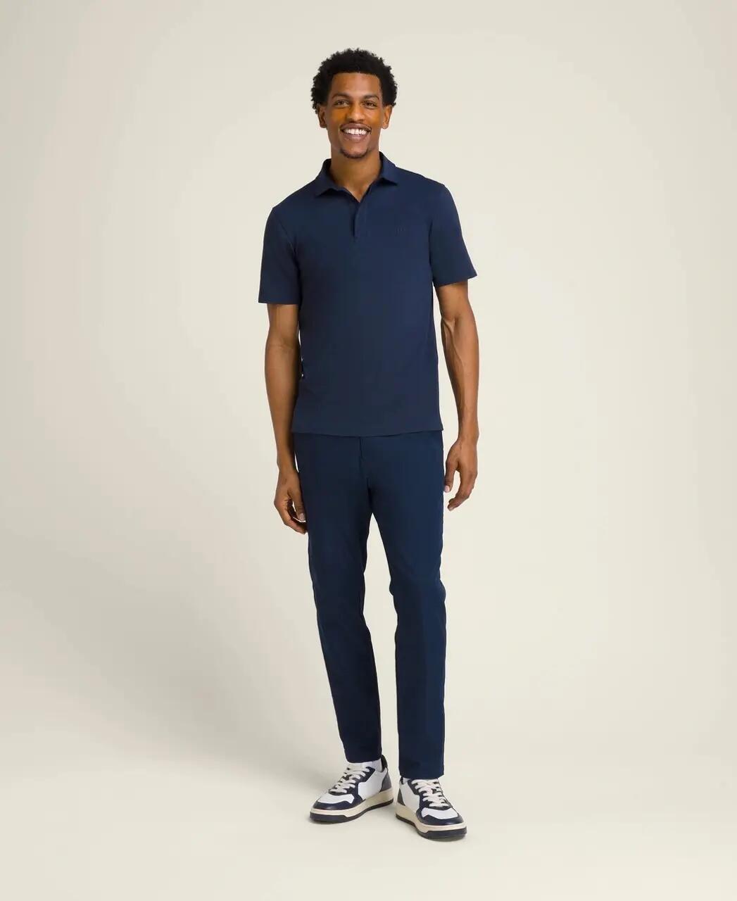League Polo Men's Navy 4/4