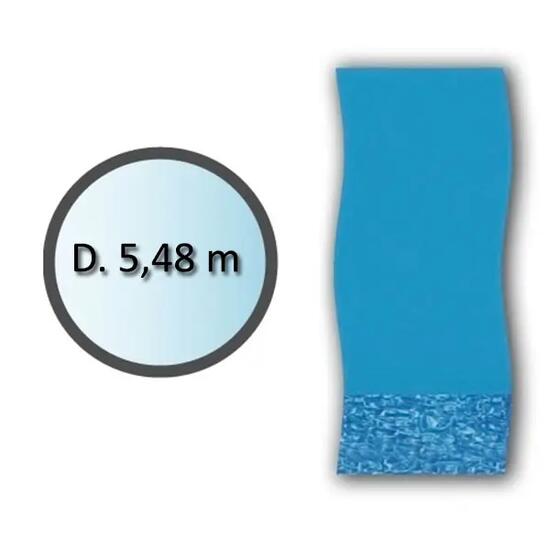 Liner swirl forme ronde d.5.48m pour piscine hors sol