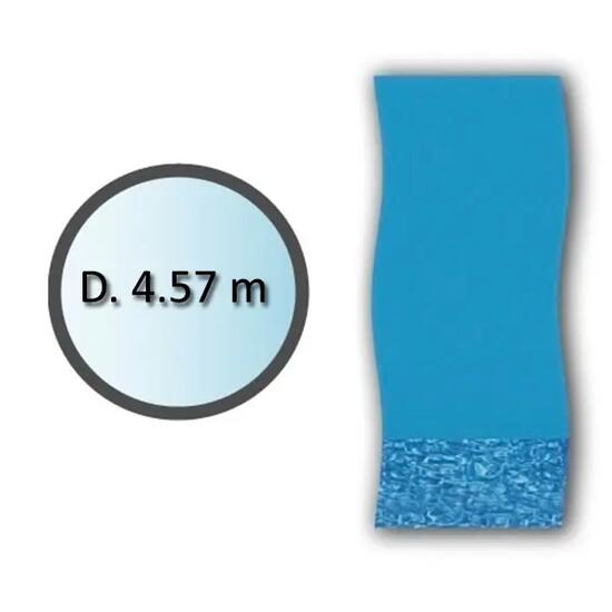 Liner swirl forme ronde d.4.57m pour piscine hors sol