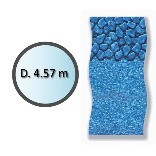 Liner boulder forme ronde d.4.57m pour piscine hors sol 1/2
