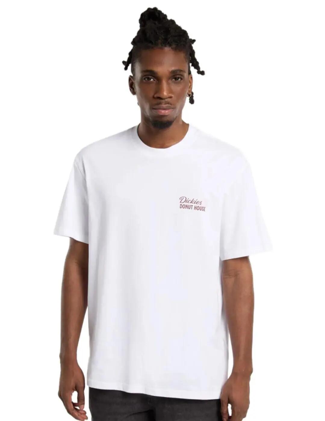 Camiseta para Homem Dickies Donut house Branco 1/5