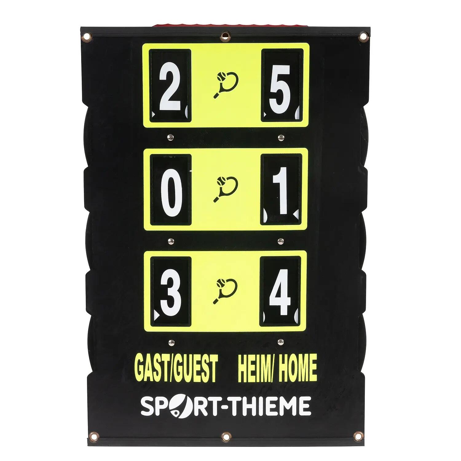 Tennis-Punkteanzeige Score Tennis Unisex Schwarz-Gelb 5/5