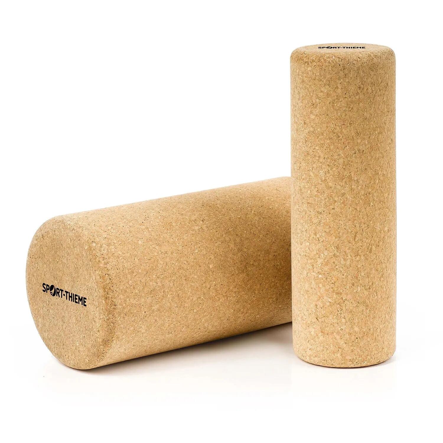 Faszienrolle Kork 15 cm Functional Training Unisex Beige 3/4