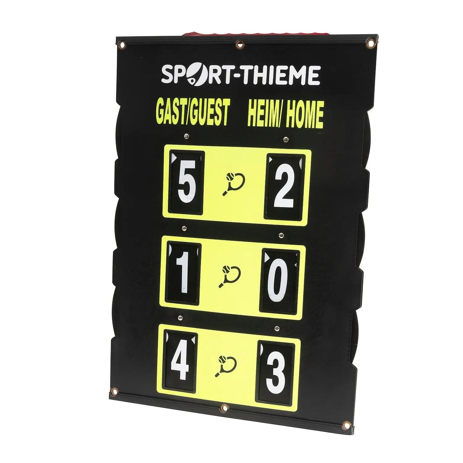 Tennis-Punkteanzeige Score Tennis Unisex Schwarz-Gelb 3/5