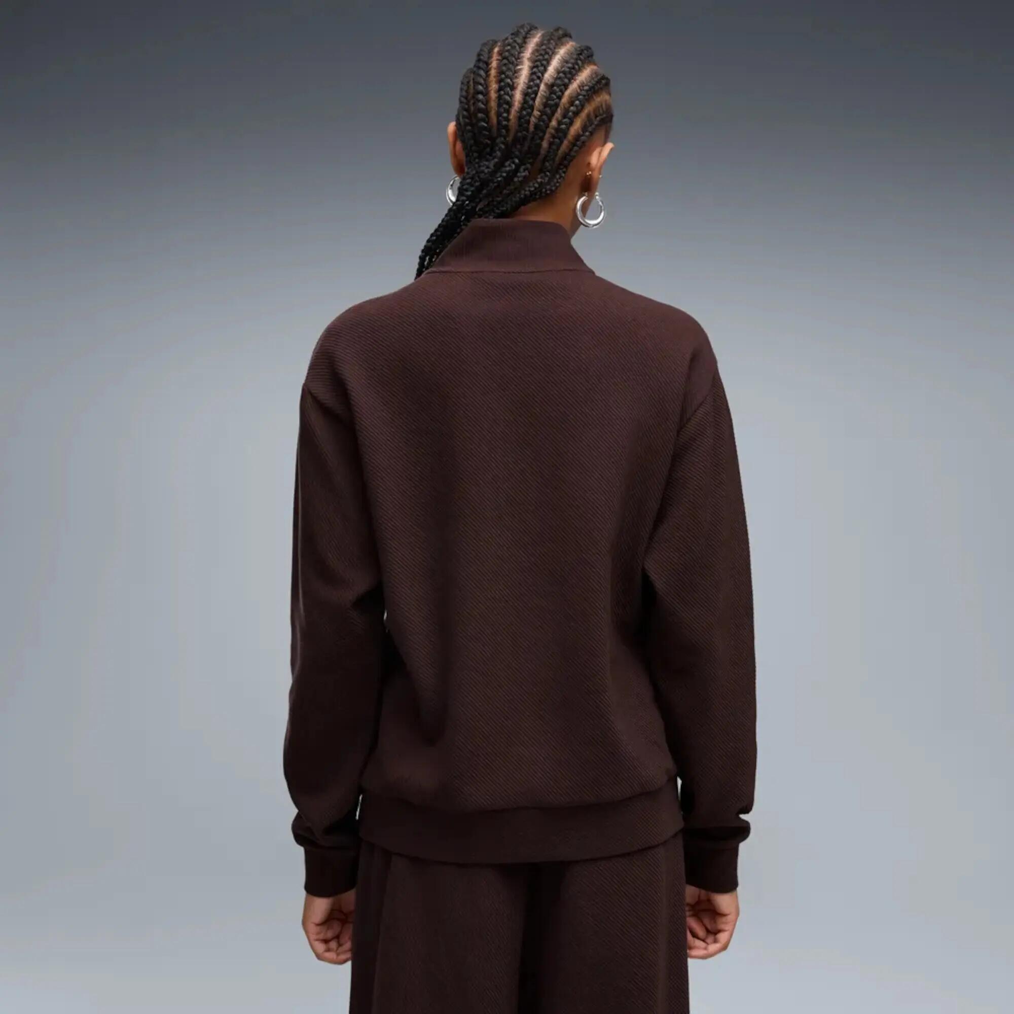 Essentials Elevated Standard Sweatshirt mit Reißverschluss bis zum Hals Damen 8/9