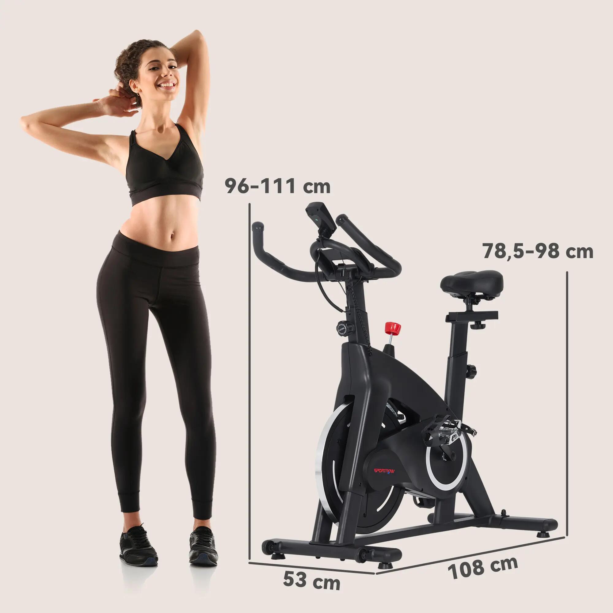 Bicicleta estática 108x53x111 cm preto SPORTNOW 3/7