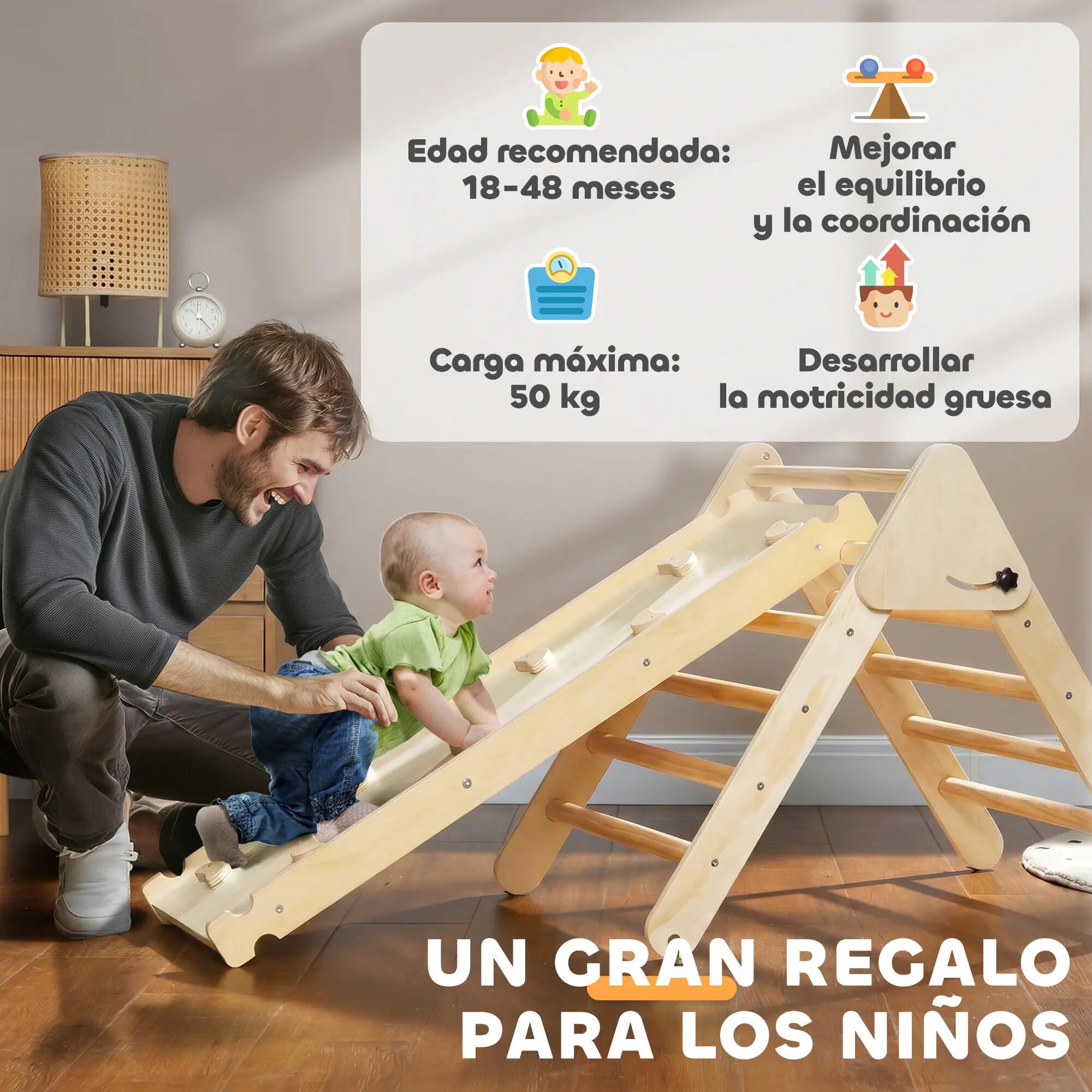 Jogo de aprendizagem 147x64,5x63 cm cor de madeira natural AIYAPLAY 4/11