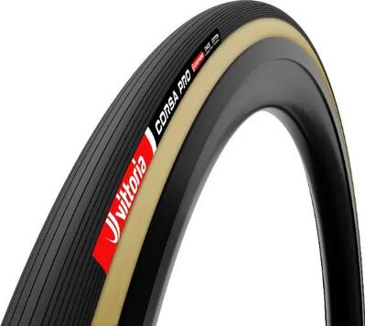Vittoria tubular corsa pro 28 - 30mm zwart/beige 2c graphene2.0