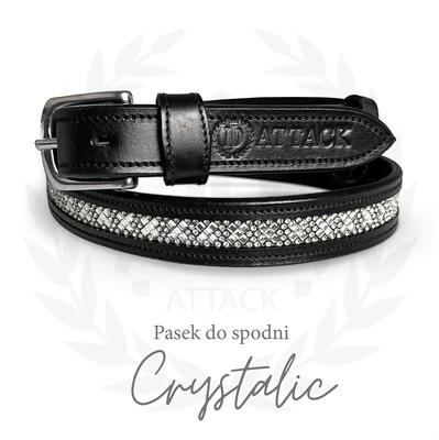 Crystalic unisex winter leren riem 85cm