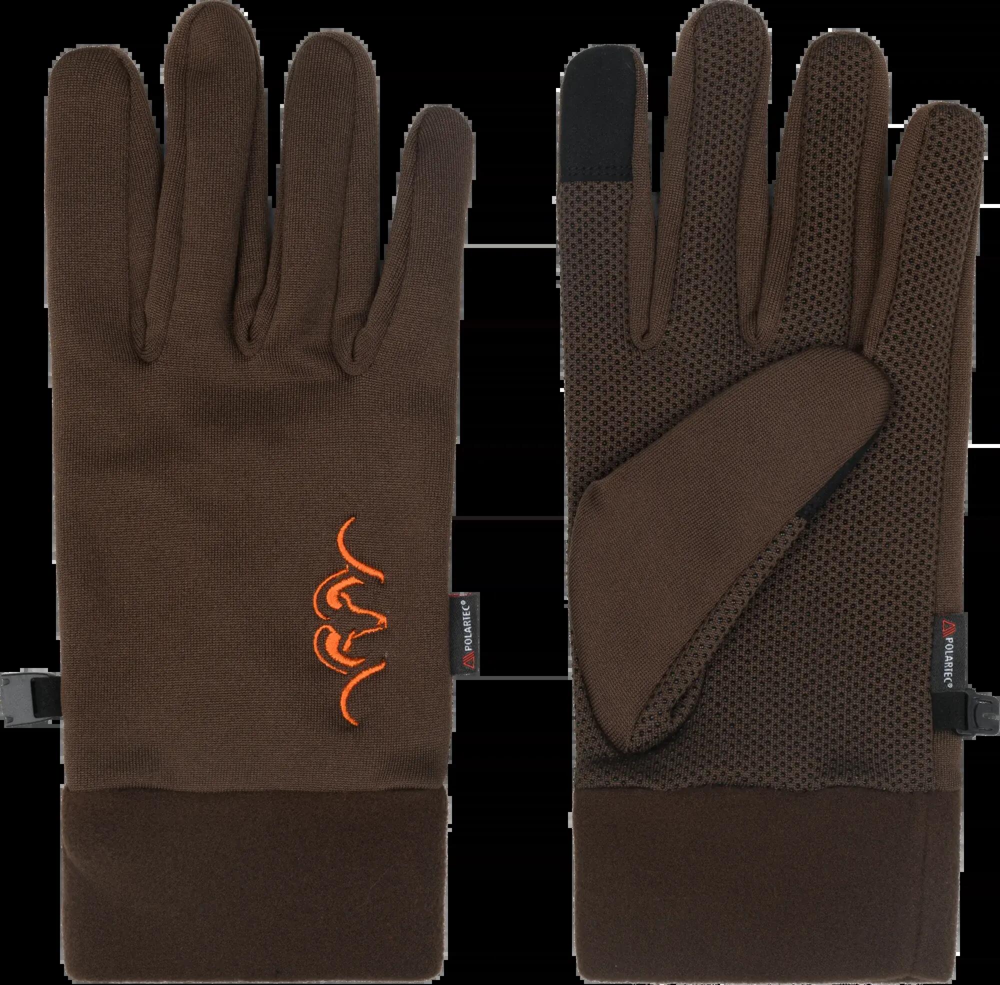 Gants unisexes Silence Bjarne Touch - Marron foncé 2/2