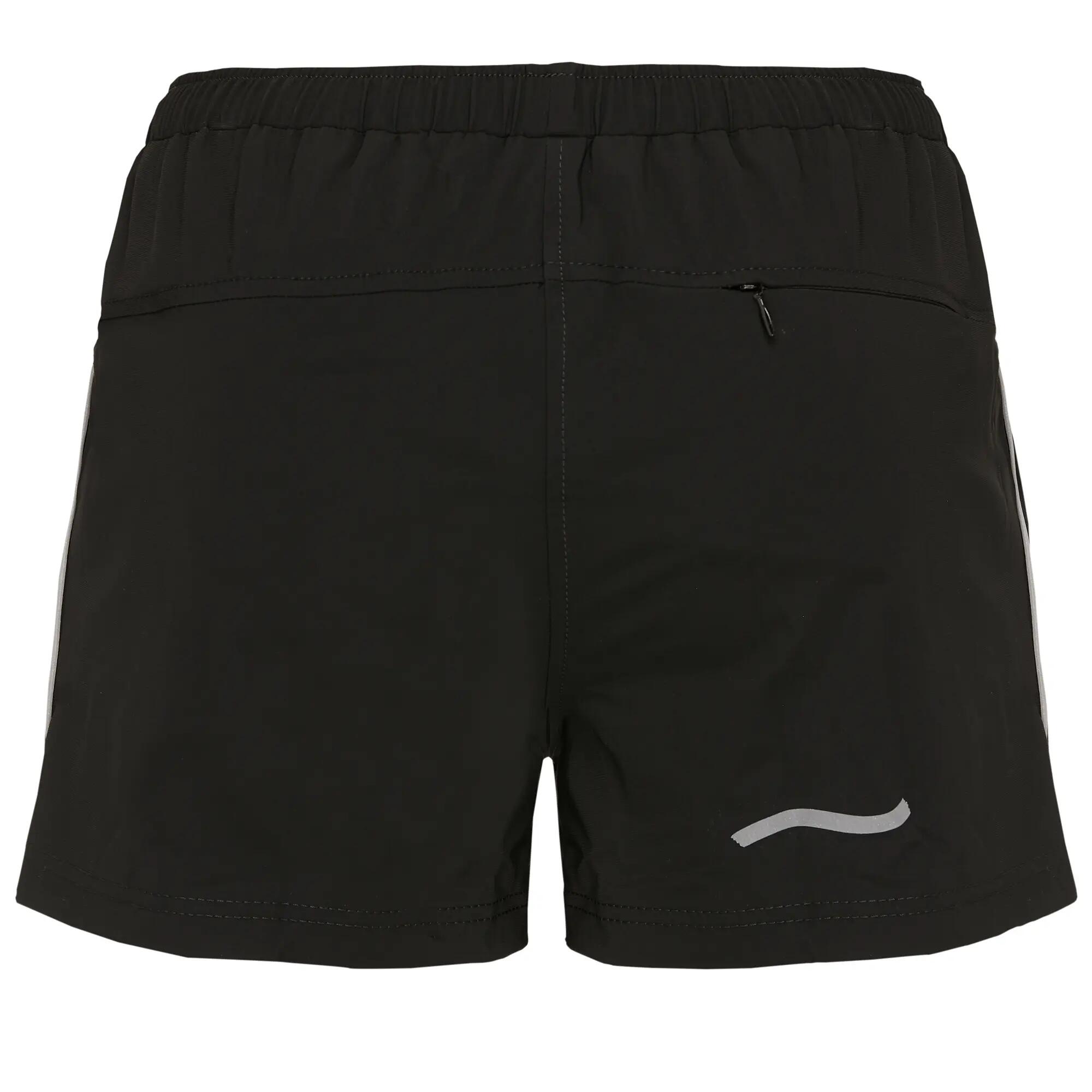 Damen KIKE lockere Laufshort mit feststellbarer Reißverschlusstasche 6/7