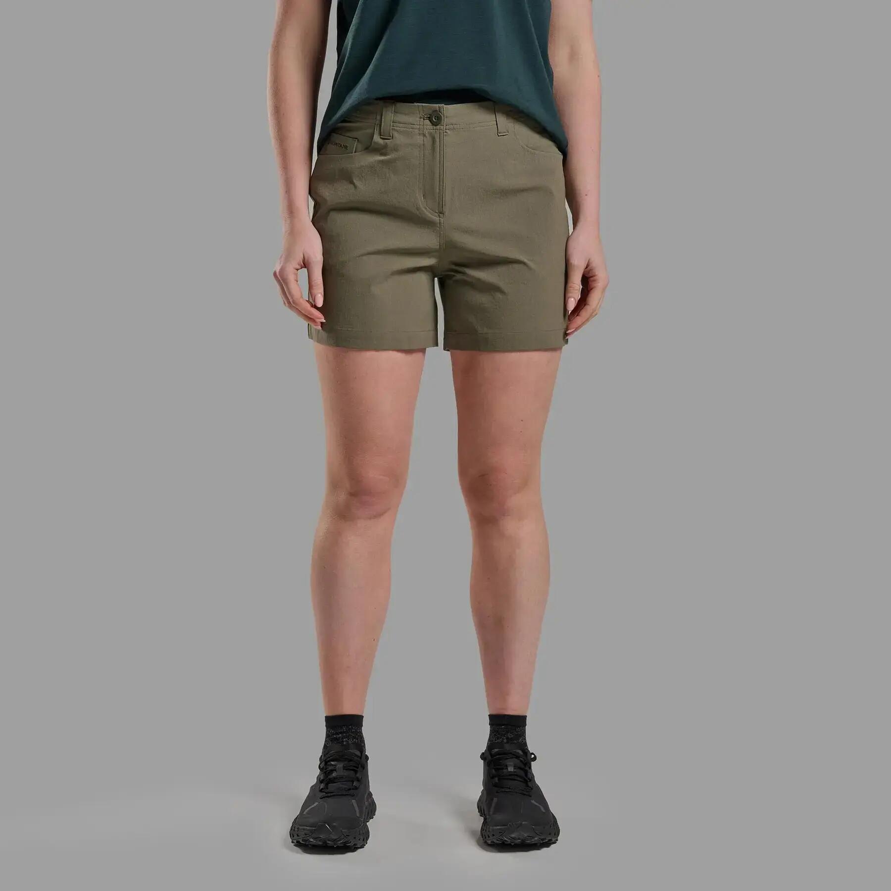 Calções femininos das Bermudas Montane Genoa Lite 2/3