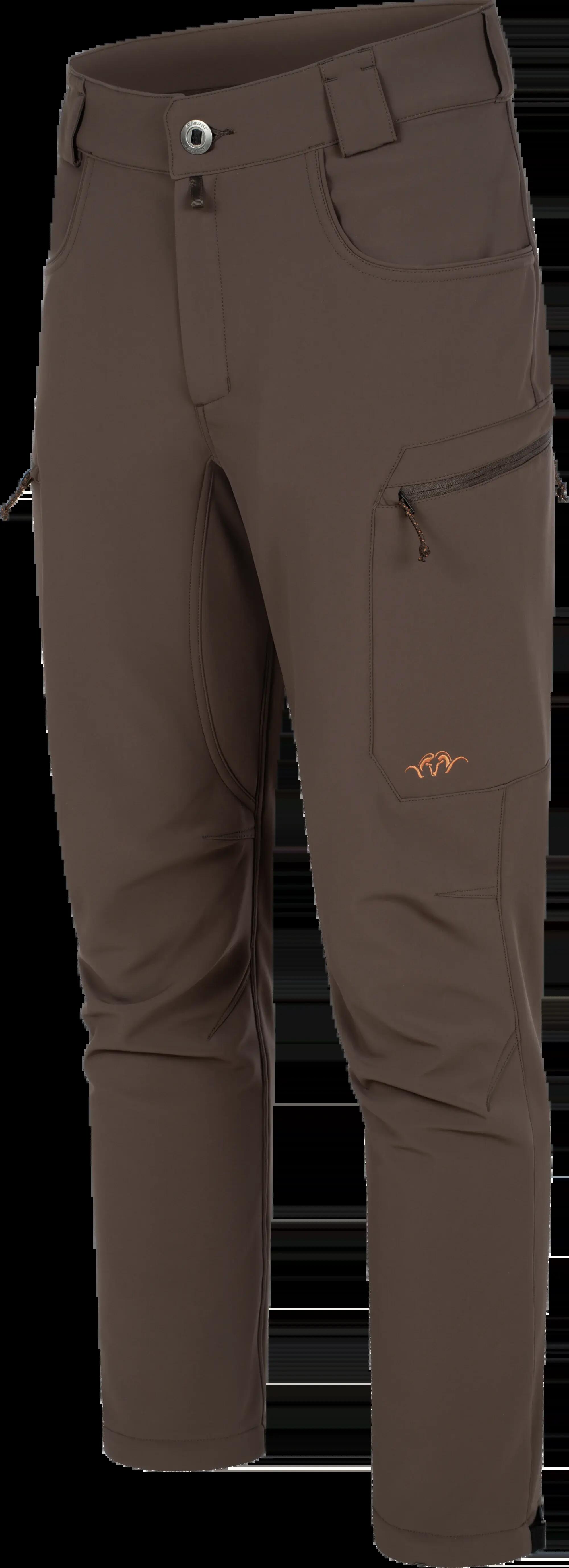 Chase Softshell Hose Herren - Dunkelbraun 3/4