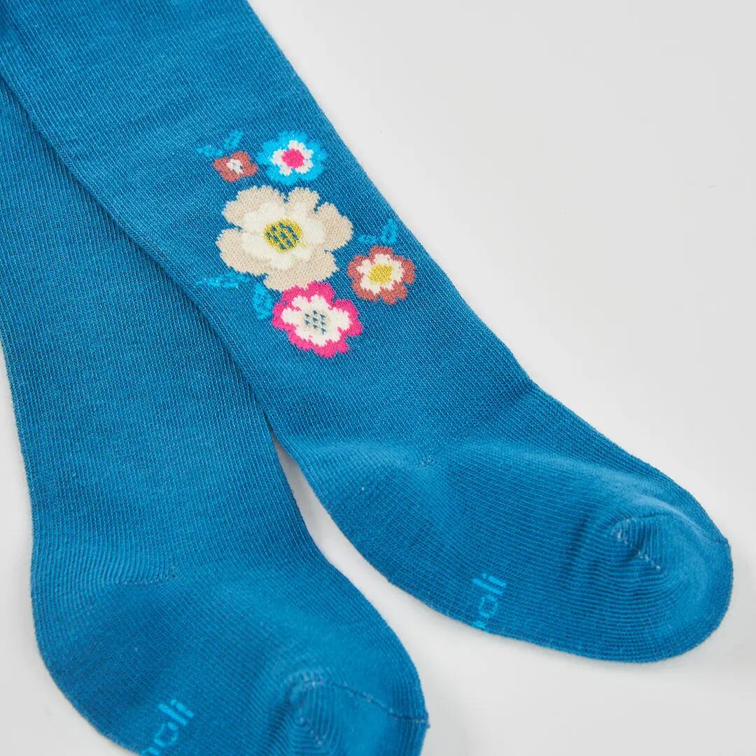 Leotardo azul estampado de flores 2/2