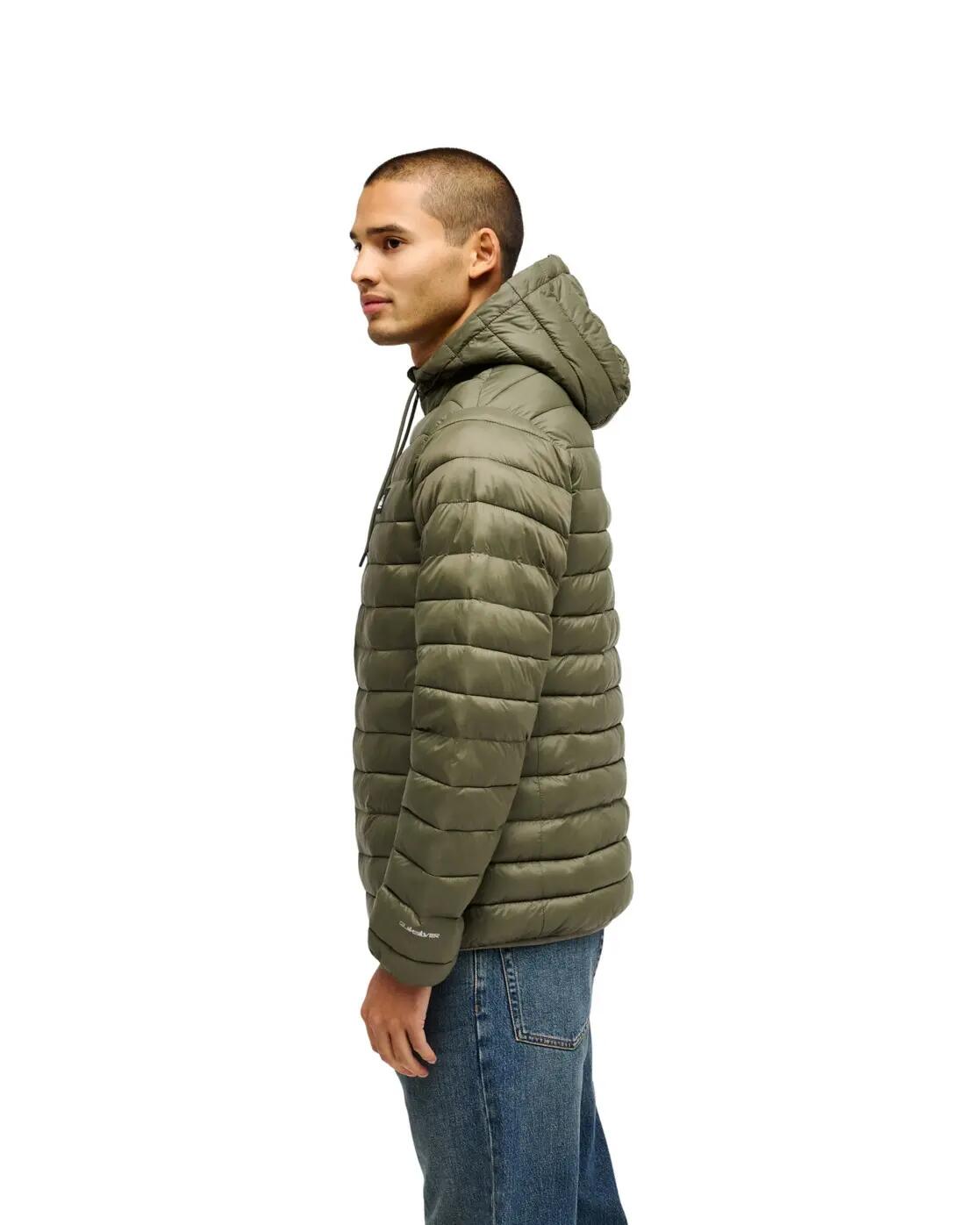 Isolatiejack met capuchon SCALY HOOD Grün Heren 3/4