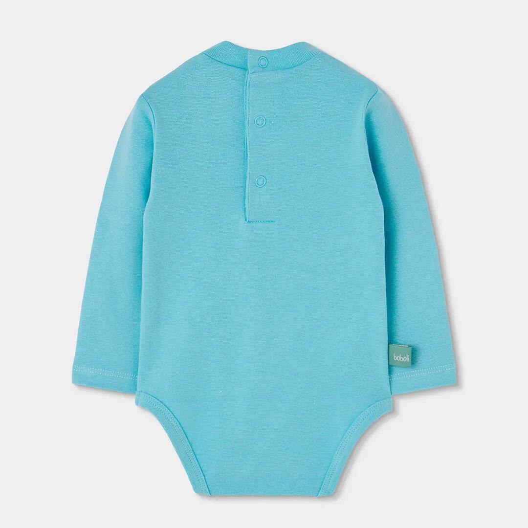 Conjunto punto bebé niño estampado animales verde 5/7