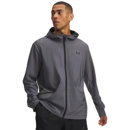 Unstoppable" Kapuzenjacke für , Performance, Training Herren Grau/Schwarz