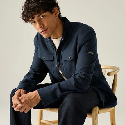Chemise shacket pour homme Spennith, doublée en polaire