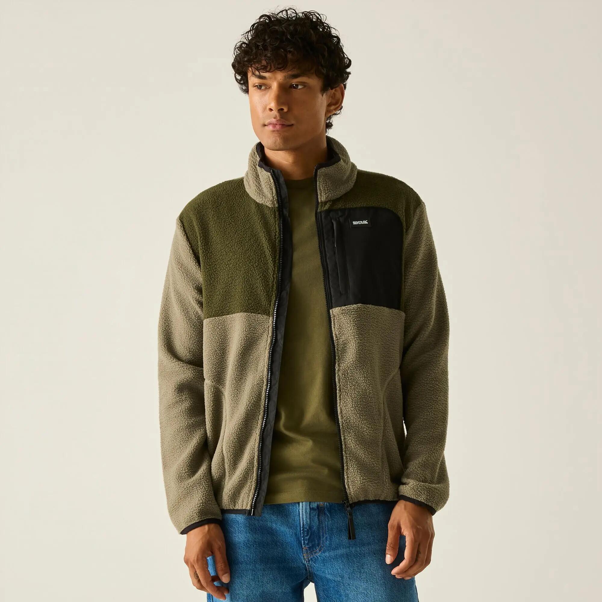 Herren-Fleecejacke Frankie Borg mit durchgehendem Reißverschluss 6/10