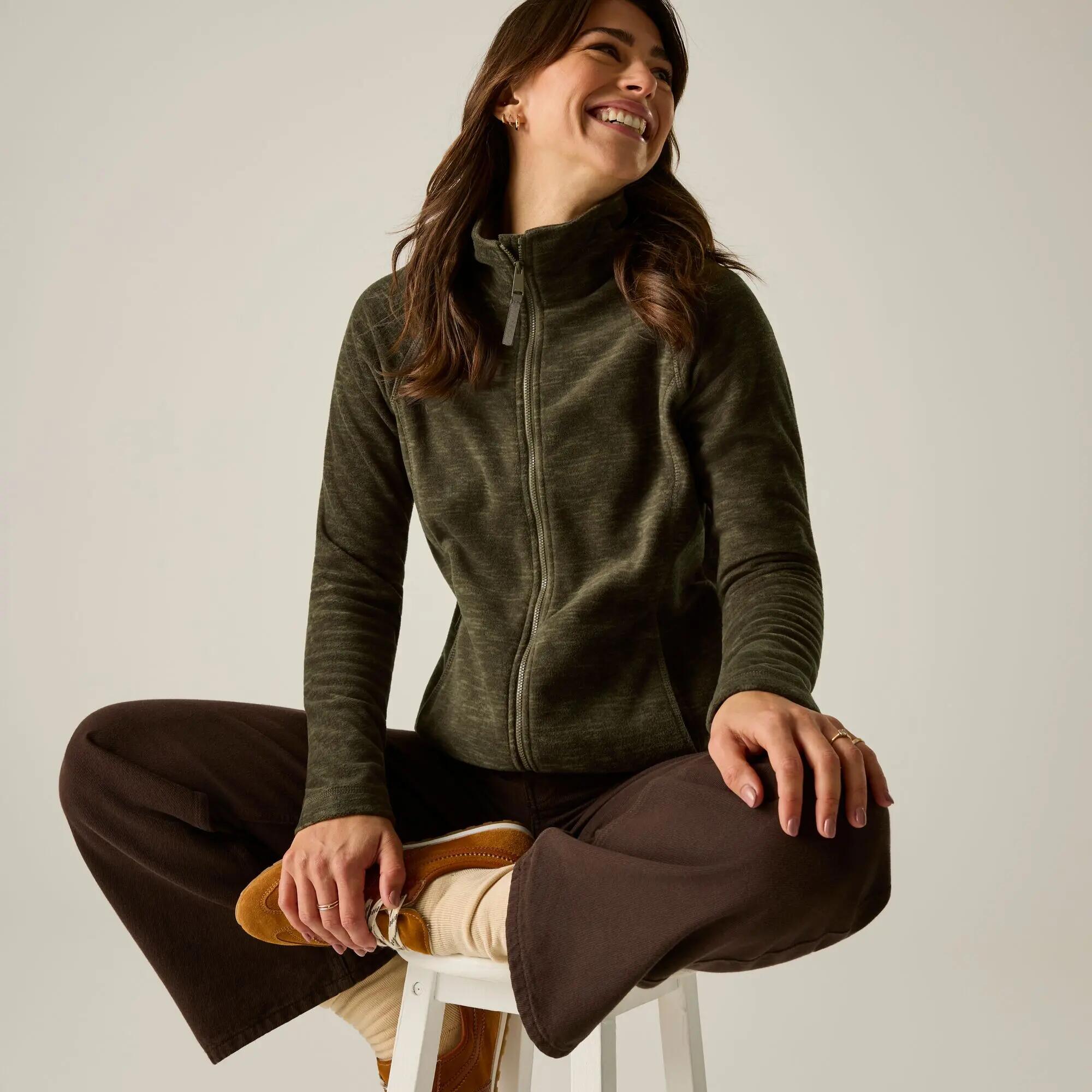 Felpa isolante leggera da donna Mayse con zip completa 5/10