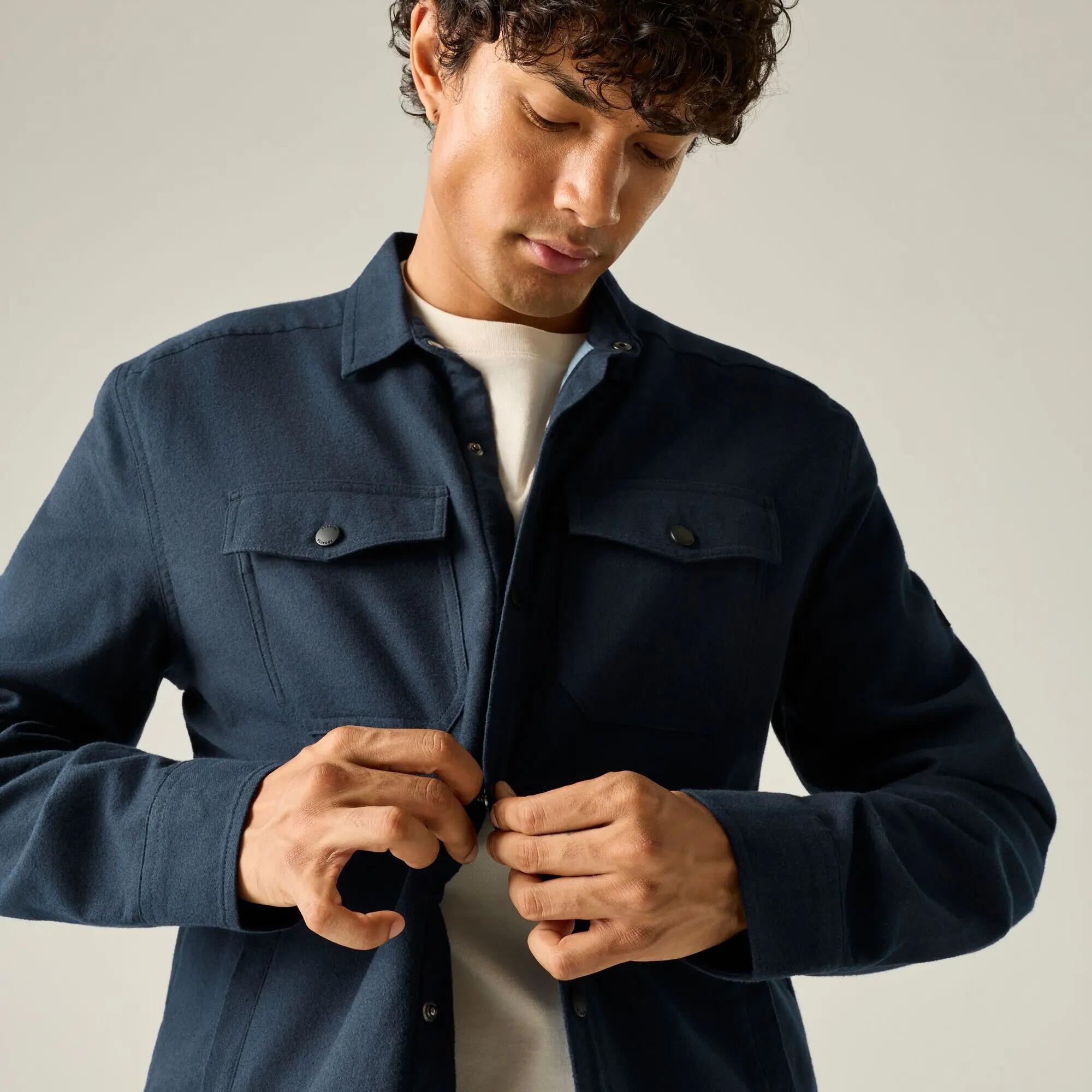 Spennith Shacket Shirt mit Fleecefutter für Herren 4/12