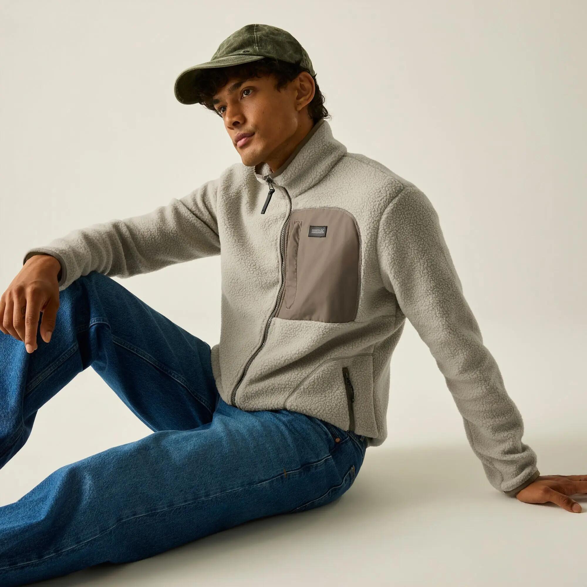Felpa da uomo Frankie Borg con zip intera 5/10