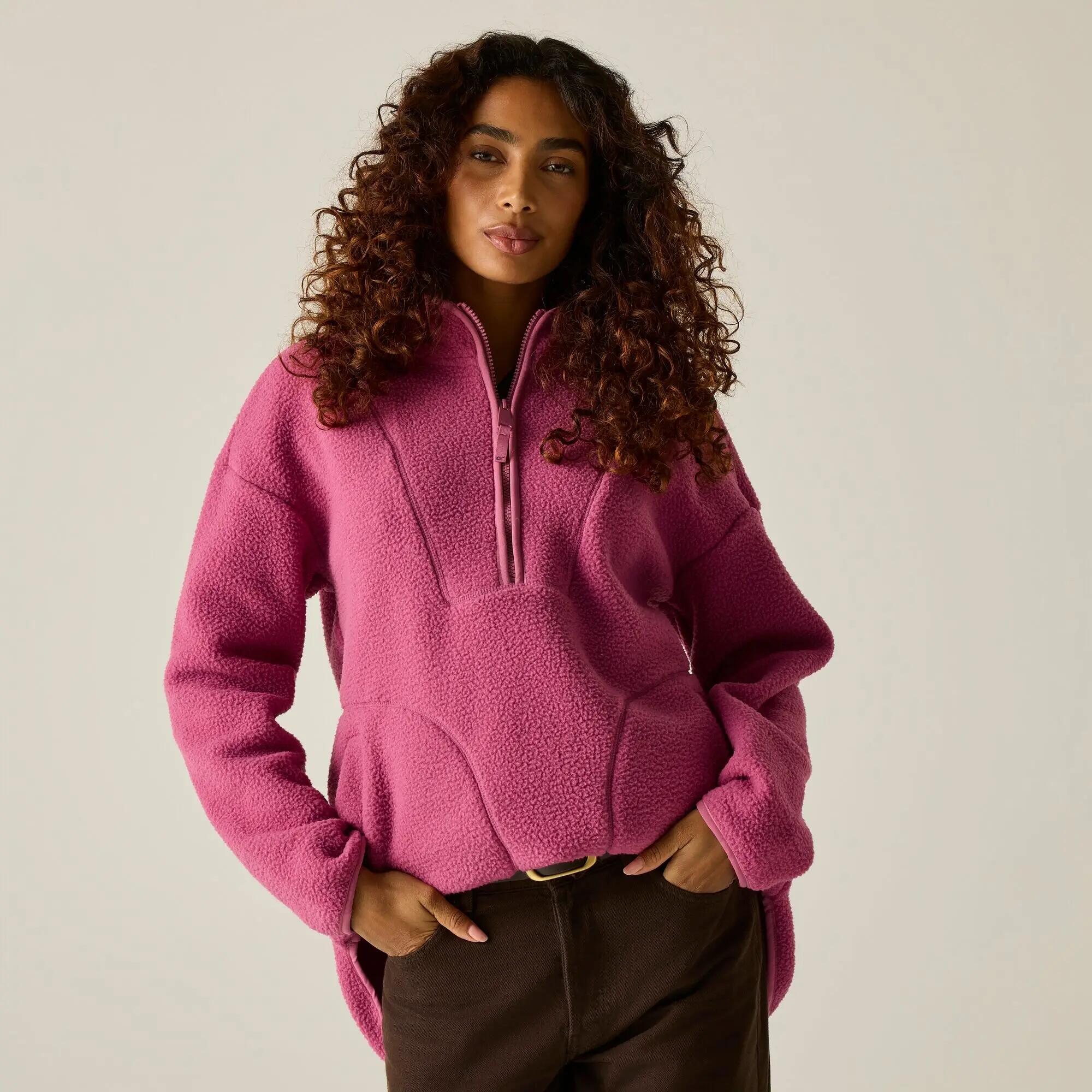 Damska bluza polarowa Frankie Borg Longline Half Zip 2/11
