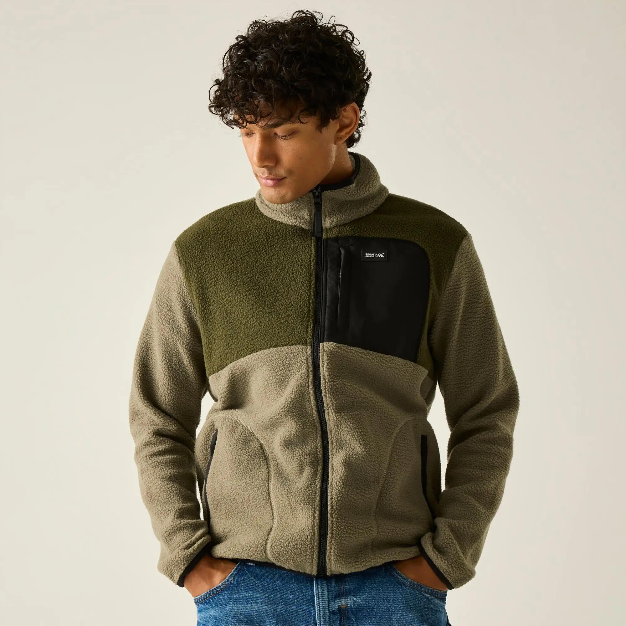Herren-Fleecejacke Frankie Borg mit durchgehendem Reißverschluss 2/10
