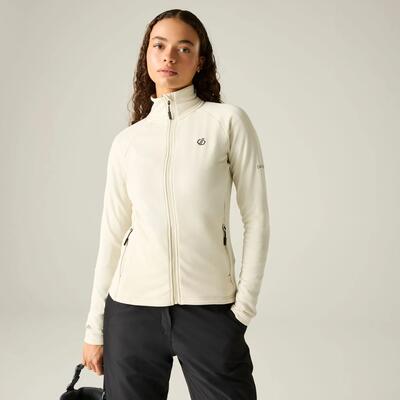Dames lowline midlayer met volledige ritssluiting en stretchkern