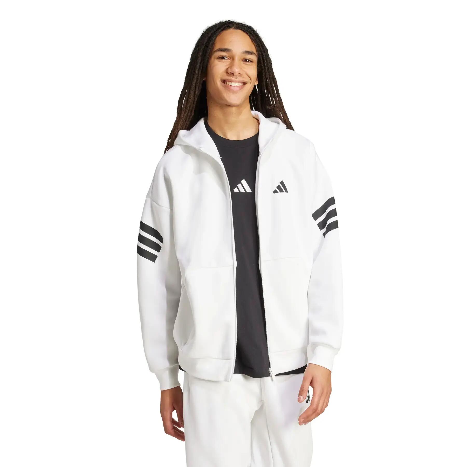 Capuchon met volledige rits adidas Future Icons 3 stripes 3/6