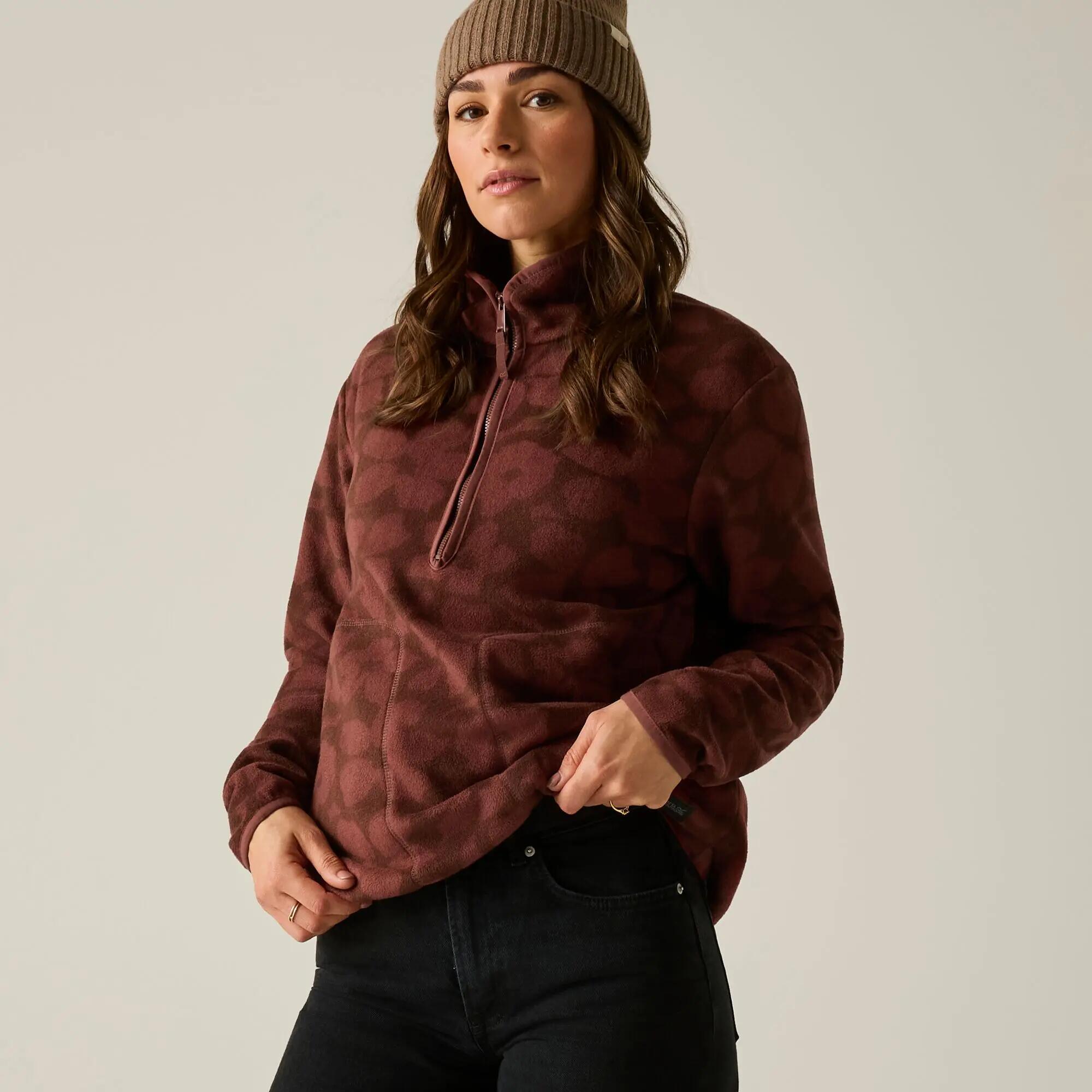 Damen-Fleecejacke Frankie mit halbem Reißverschluss 7/11