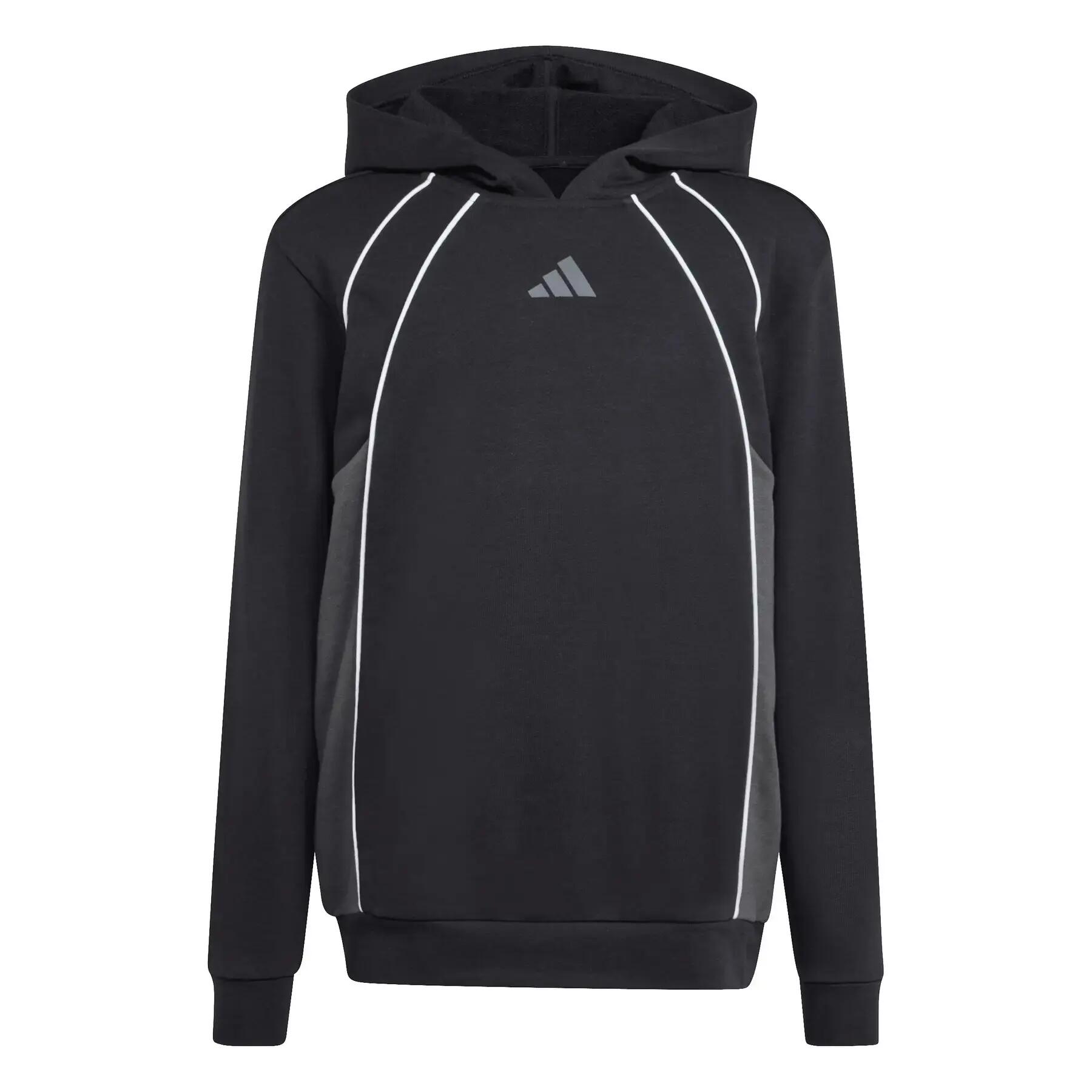 Sweatshirt com capuz em bloco de cor para criança adidas 2/7