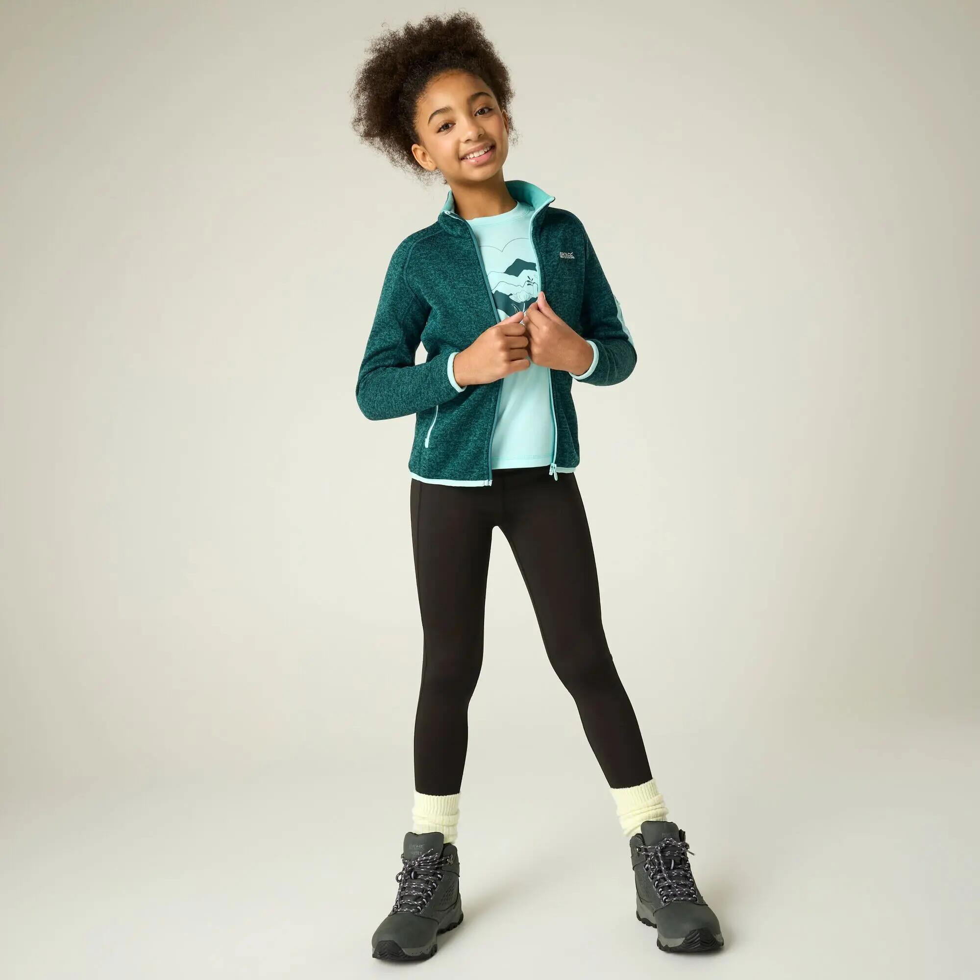 Felpa con zip intera Newhill Marl per bambini e ragazzi 5/14