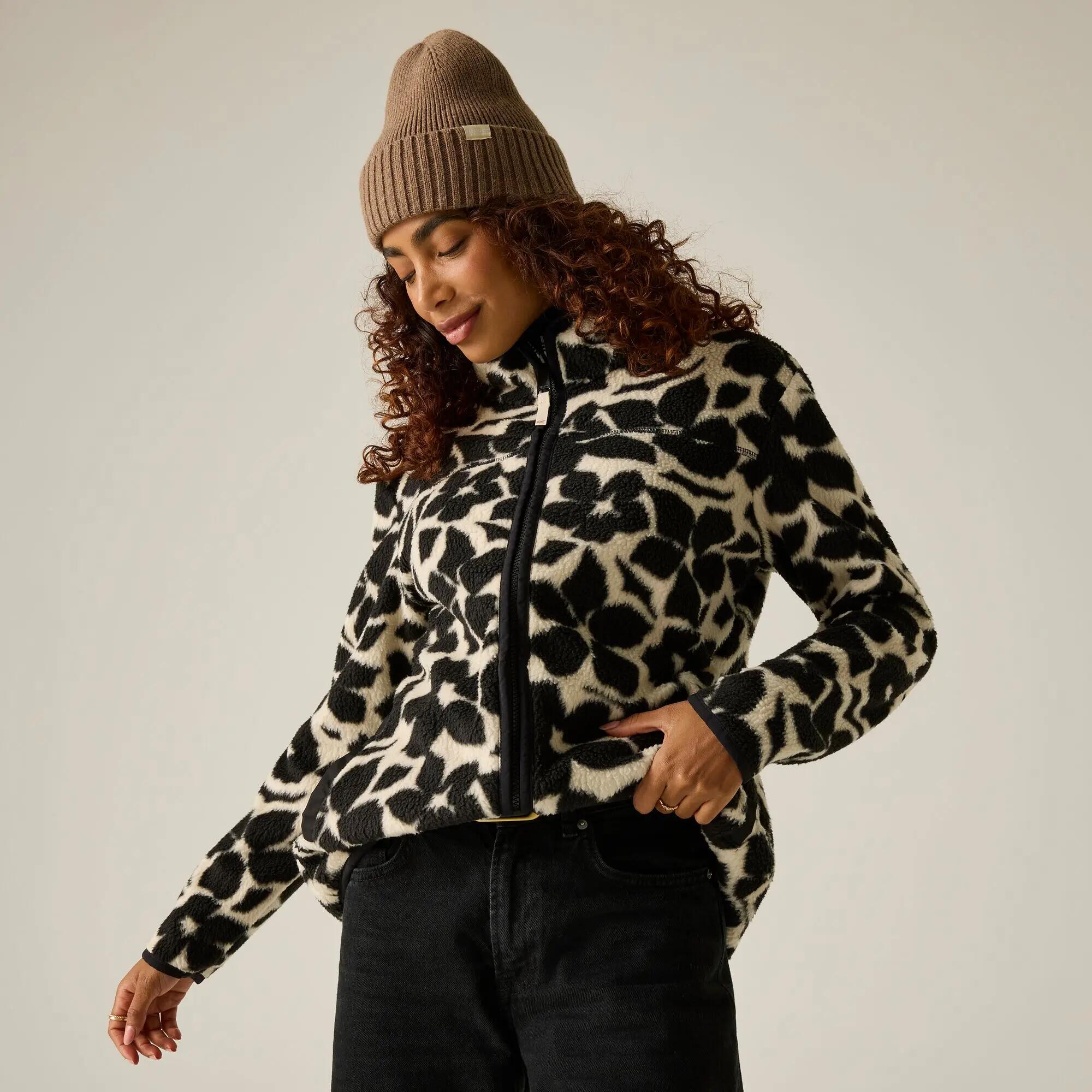 Felpa da donna con zip intera Frankie Borg 8/12