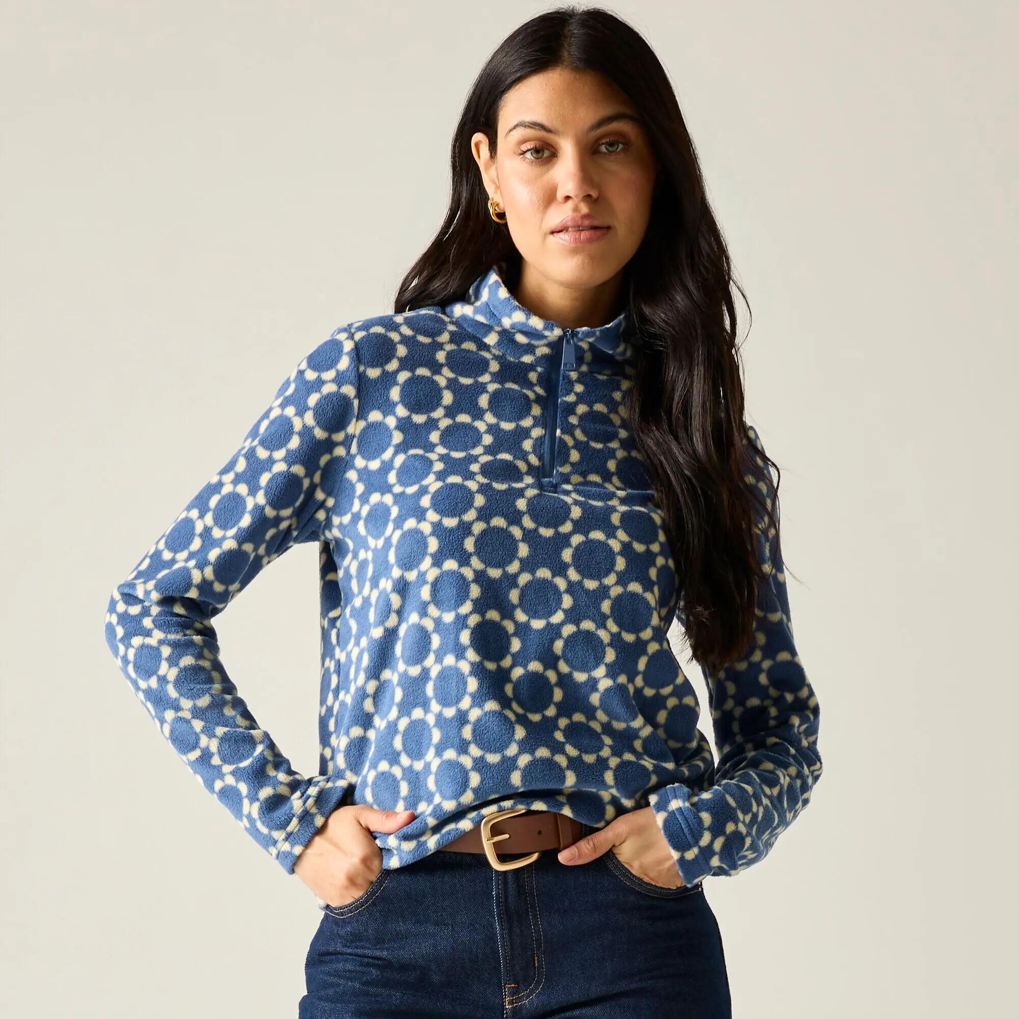 Forro polar estampado con media cremallera de Orla Kiely 6/10