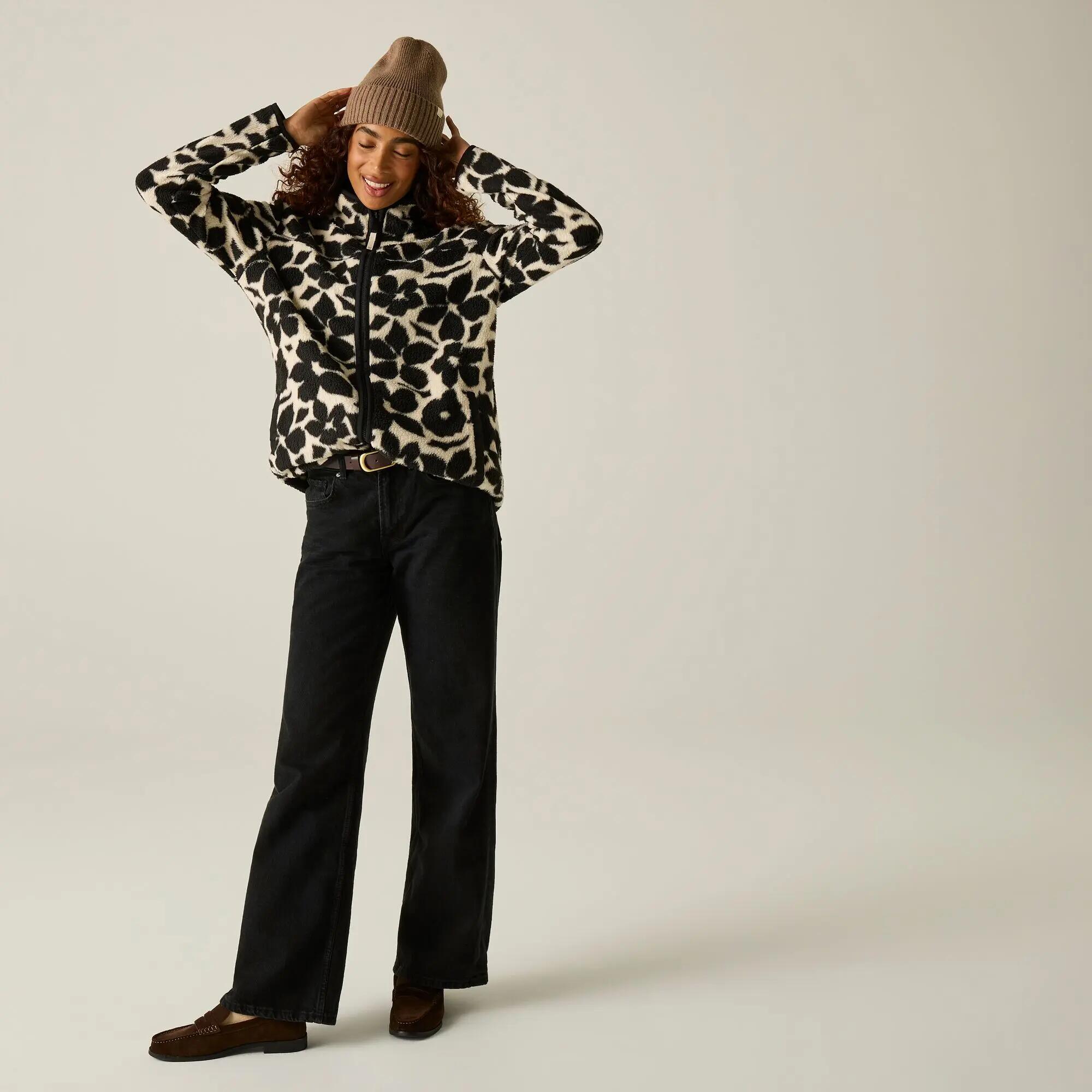 Felpa da donna con zip intera Frankie Borg 7/12